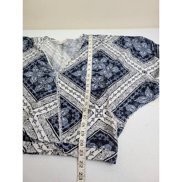 Lot of 2 NWT Altar'd State Blue Pink Floral Boho Crop Top Women's Size Large - Picture 9 of 16